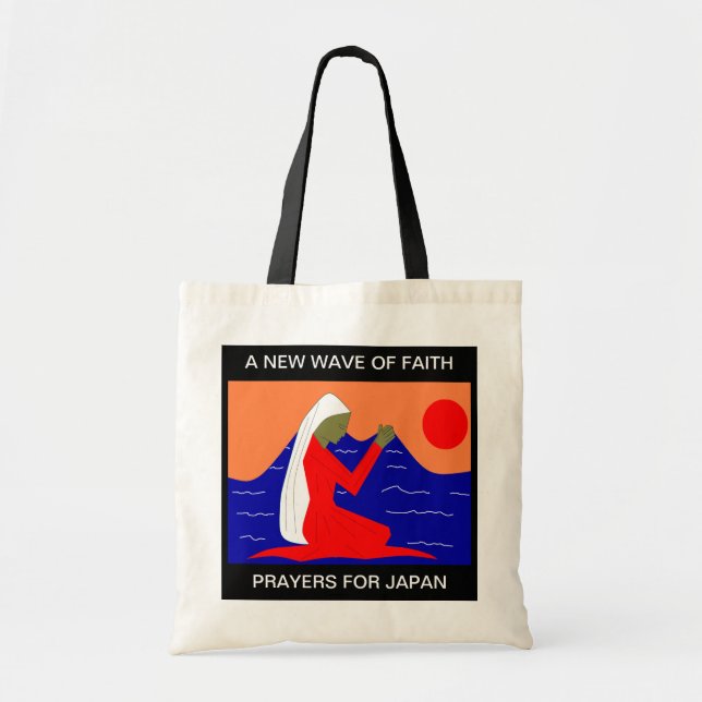 A NEW WAVE OF FAITH PRAYERS FOR JAPAN TOTE BAG (Front)