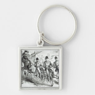 A New way to travel to Brighton, 1864 Keychain