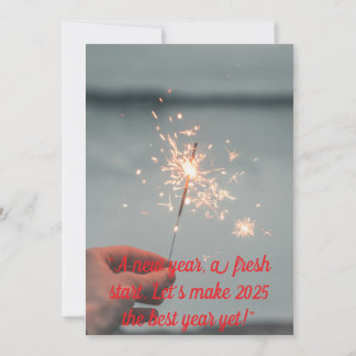 "A new year, a fresh start. Let's make 2025  Invitation