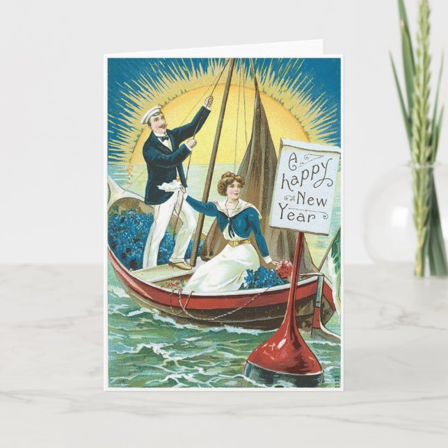 A New Year Greeting Holiday Card (Front)