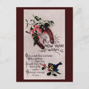 A New Year Wish Holiday Postcard