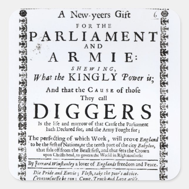 A New Year's Gift Square Sticker (Front)