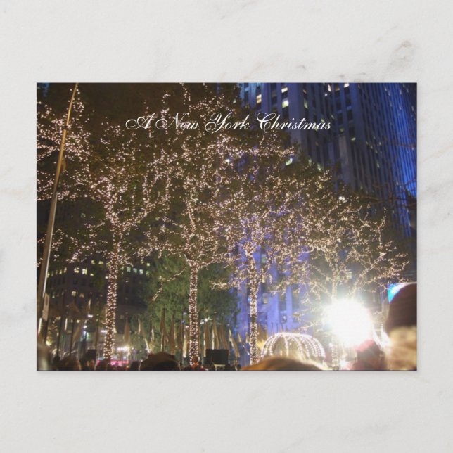 A New York Christmas Holiday Postcard (Front)