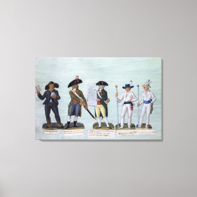 A Newspaper Seller, a Citizen Ready to Fight Canvas Print (Front)