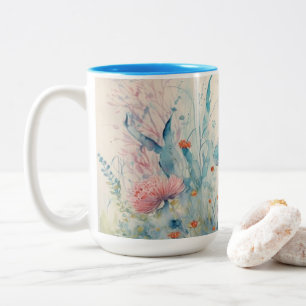 A nice cup of butterfly-colored drink