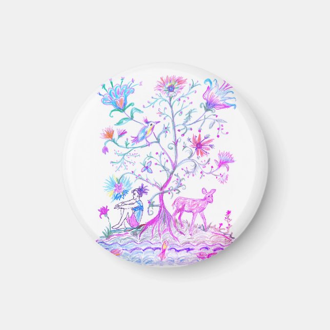A nice tree of life  magnet (Front)