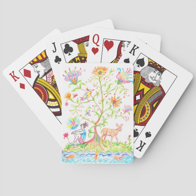 A nice tree of life  playing cards (Back)
