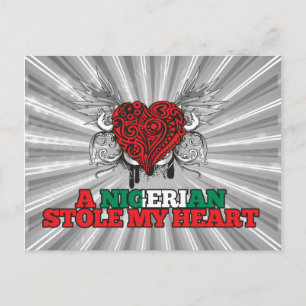 A Nigerian Stole my Heart Postcard