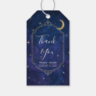 A Night Among The Stars Celestial Skies Wedding  Gift Tags
