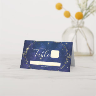 A Night Among The Stars Celestial Skies Wedding  Place Card