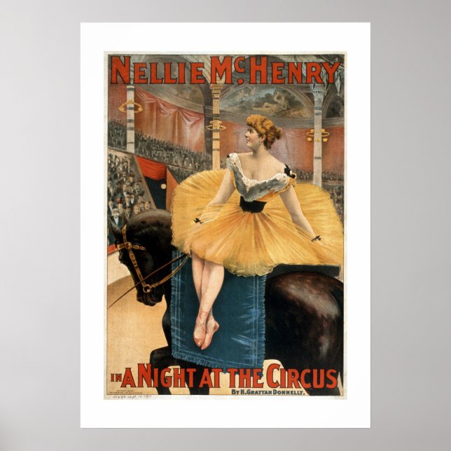 A Night at the Circus Vintage Theatre Poster (Front)