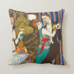 A Night in Decadent Paris Art Deco Pillow<br><div class="desc">A Night in Decadent Paris pillow. Art Deco print from 1914. French artist Georges Barbier was one of the great illustrators working in Paris France in the 1920s. He frequently depicted scenes of Parisian nightlife. A night in decadent Paris features a French couple dancing at a party. The woman wears...</div>
