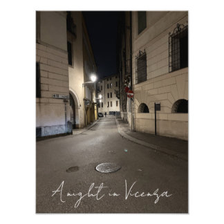 A night in Vicenza Photo Print