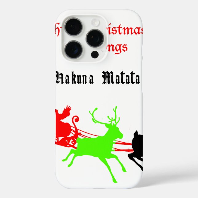 A Night of Christmas Carols and Songs Hakunamatata Case-Mate iPhone Case (Back)