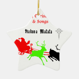 A Night of Christmas Carols and Songs Hakunamatata Ceramic Ornament