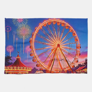 A Night of Festive Lights Design Kitchen Towel