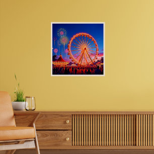 A Night of Festive Lights Design Poster