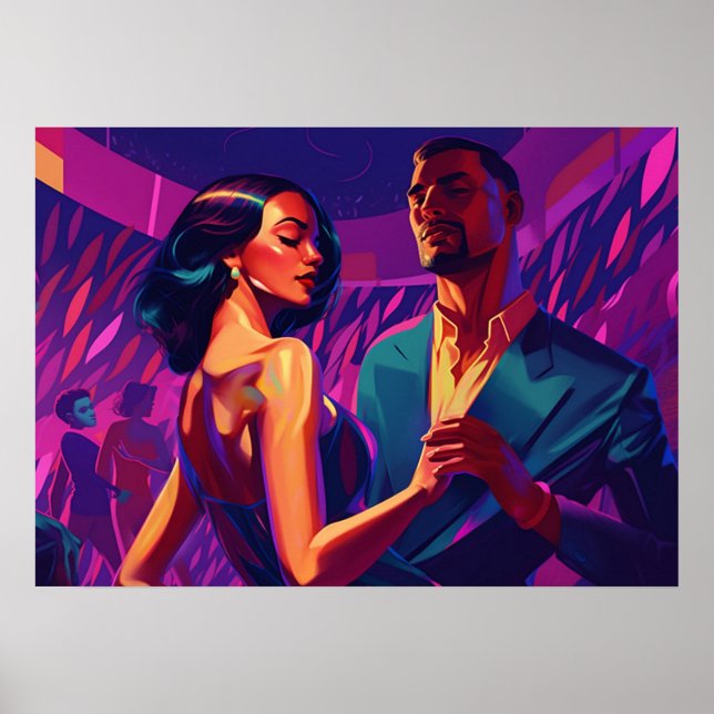 A night of salsa with my love poster (Front)