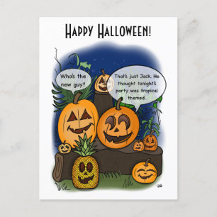 A night to remember halloween postcard