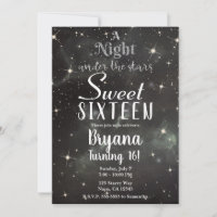 A Night Under the Stars Dark Night Sky Sweet 16 