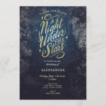A Night Under the Stars Invitation