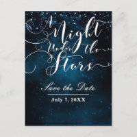 A NIGHT UNDER THE STARS Wedding Save the Date