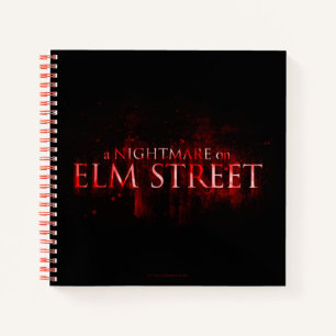 A Nightmare on Elm Street Bloody Text Notebook