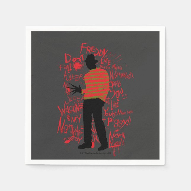 A Nightmare on Elm Street | Don't Fall Asleep Napkin (Front)