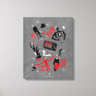 A Nightmare on Elm Street   Freddy Krueger Talk Canvas Print