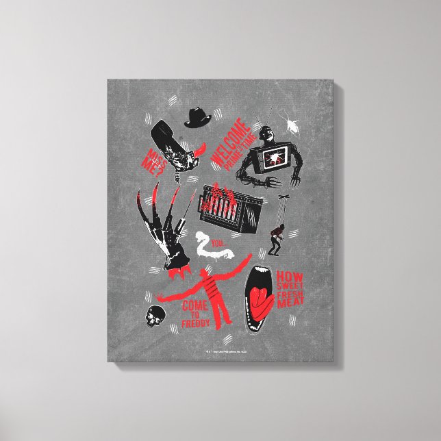 A Nightmare on Elm Street | Freddy Krueger Talk Canvas Print (Front)