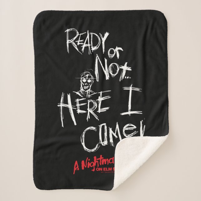 A Nightmare on Elm Street | Here I Come Sherpa Blanket (Front)