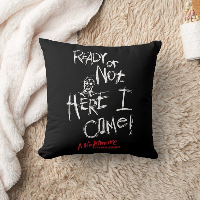A Nightmare on Elm Street | Here I Come Throw Pillow (Blanket)