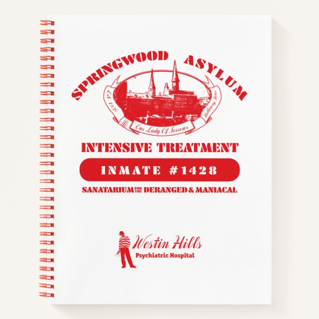 A Nightmare on Elm Street | Springwood Asylum Notebook (Front)