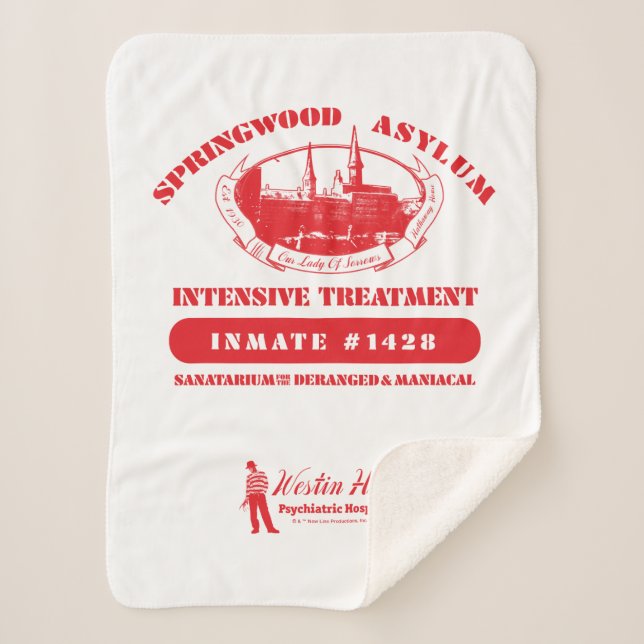 A Nightmare on Elm Street | Springwood Asylum Sherpa Blanket (Front)