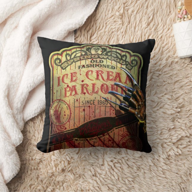 A Nightmare on Elm Street | Springwood's Ice Cream Throw Pillow (Blanket)