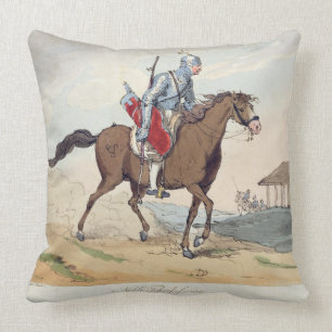 A Noble Tcherkesse, etched by the artist, publishe Throw Pillow
