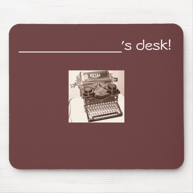 A nod to the past... mouse pad (Front)