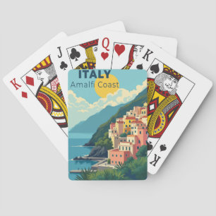 A Nostalgic Classic Travel Poster – Amalfi Coast Playing Cards