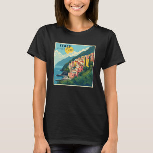 A Nostalgic Classic Travel Poster – Amalfi Coast T-Shirt