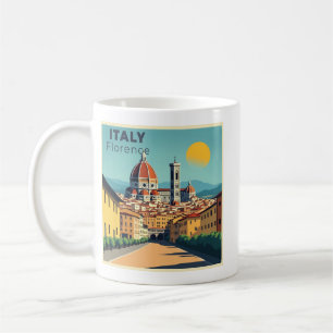 A Nostalgic Classic Travel Poster – Italy Florence Coffee Mug