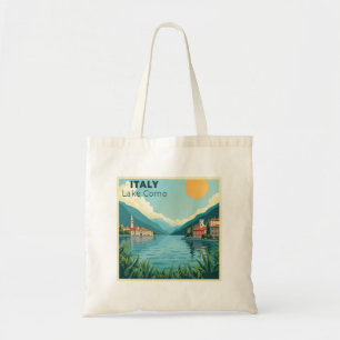 A Nostalgic Classic Travel Poster – Italy Lake Com Tote Bag