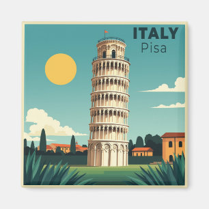 A Nostalgic Classic Travel Poster – Italy Pisa Tow Magnet