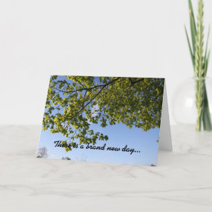 A note for encouragement card