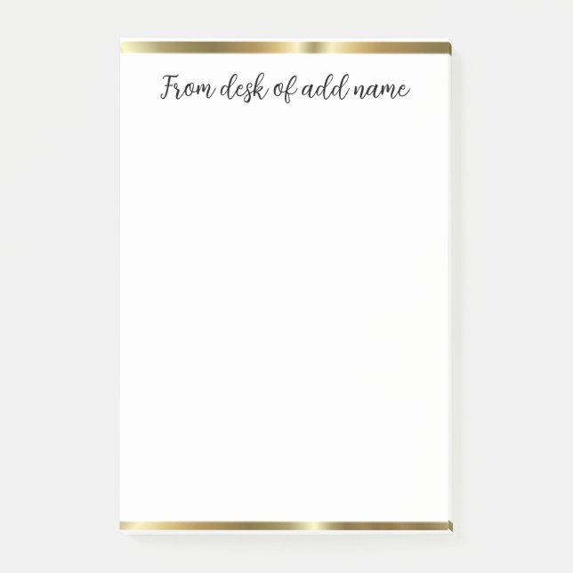 a note from add teacher name simple minimal border (Front)