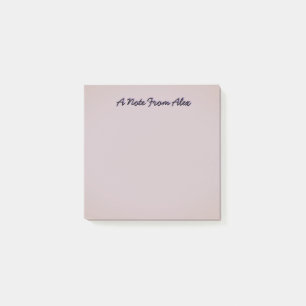 A Note From Alex