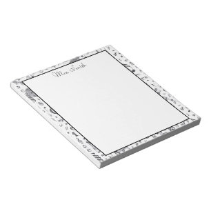 A Note From Black and White Vintage Music Note