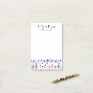 A Note From Colorful Watercolor Music Note