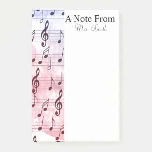 A Note From Colourful Watercolor Music Note