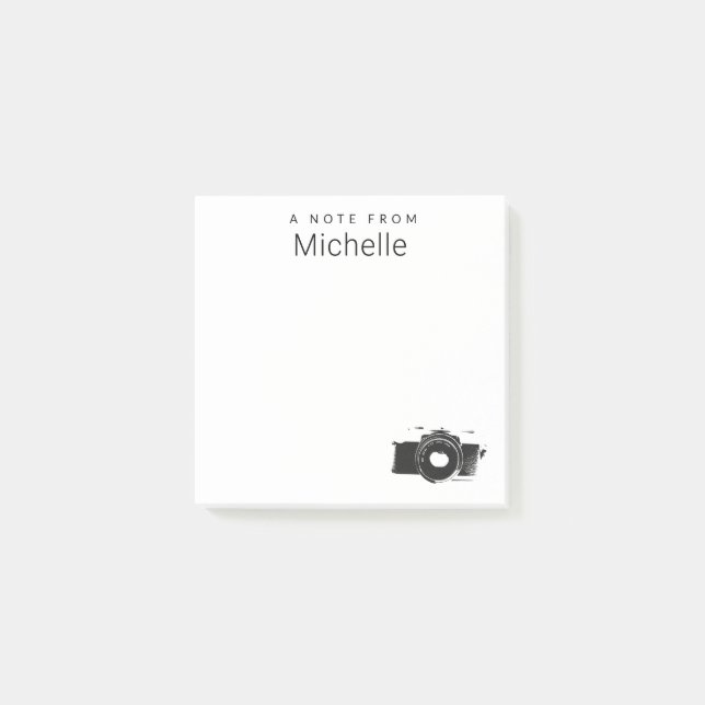 A Note from Custom Name Photographer camera (Front)