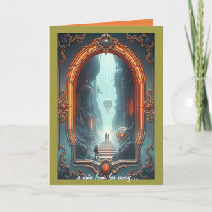 A Note From Far Away Note Card